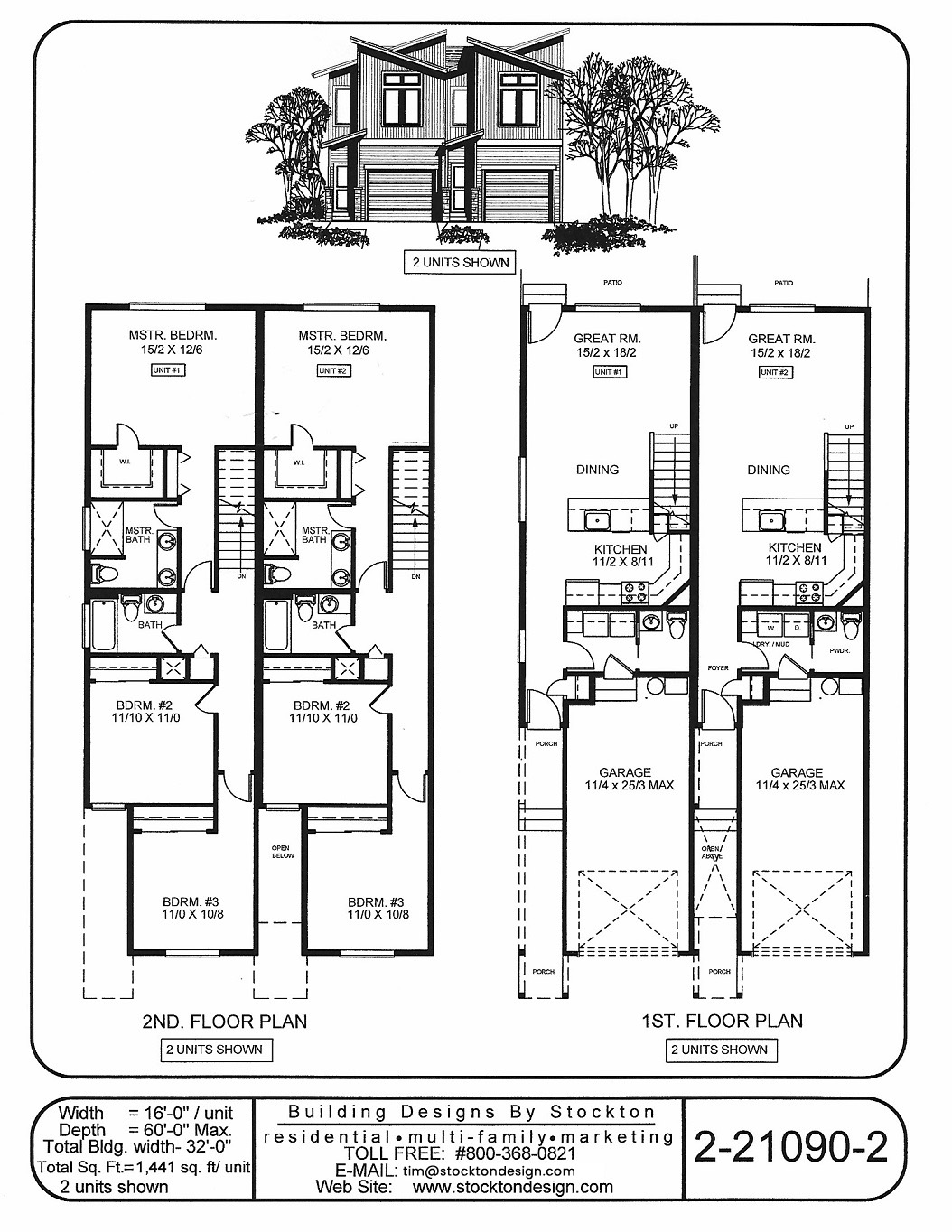 Duplex House Floor Home Building Plans
